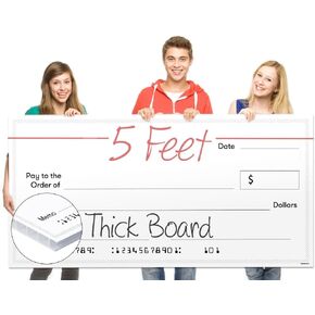 فحص المسح الجاف للعرض التقديمي لجائزة وهمية عملاقة - 16 بوصة × 32 بوصة - شيك كبير للوقف والتبرعات وجمع التبرعات - فحص الفائزين بمكافآت اليانصيب الكبيرة الفارغة in Kuwait