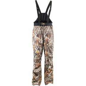 HOT SHOT Men’s Camo Softshell Bib Pant - Midweight, 4-Way Stretch, Fleece Lined Outdoor Hunting Apparel