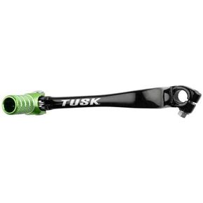 رافعة تحول قابلة للطي من Tusk طرف أسود/أخضر لـ Kawasaki KLX110L 2010-2020