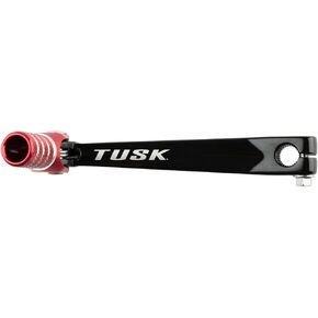 Tusk Folding Shift Lever Black/Red Tip - Fits: Honda CRF100F 2004-2009