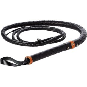 Szco Supplies Hand Made Leather Bull Whip, 9-Feet, black (891805-9)