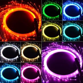 LED Fiber Optic Whip 6ft 360° Swivel Pixel Whip Rechargeable Dance Space Whip 23 Color Effect Modes Rave Whip Toy for LED Light Show,Club,EDM Music Festivals Parties