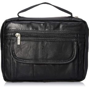 B&F Embassy Black Solid Genuine Leather Bible Cover