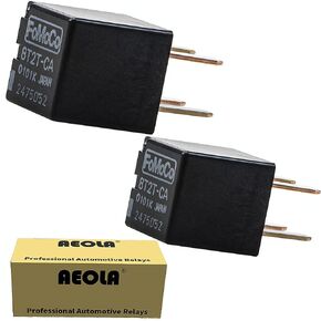 Aeola 2 Pack 8T2T-CA 8T2T-0101K-CA Replaced 5L3Z-14N089-AA 8T2Z-14N089-C OEM Hight Power Relay 12VDC for Ford Various Models,Lincoln