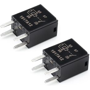 HOPUT 2pcs 4-Pin Multipurpose Relay 12088567 15328866 8866 8567 Fuse Relay, D1786C High Power 4 Terminal Relay GM 13500114 301-1A-C-R1-U03