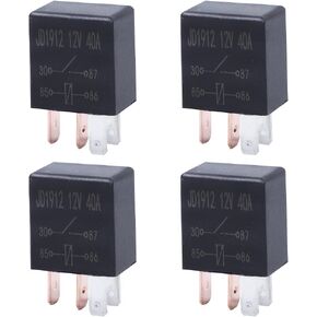5 Pin 12V 30A SPDT Relay, Multi Purpose Heavy Duty Electrical Relays, Car Starter Switch Relays, Automotive Replacement Accessories for Truck, Van, Motorcycle, Boat, Motor, Fans (2)