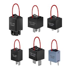 9038A Relay Bypass Switch, Relay Tester, Relay Bypass Switch Kit with Amp Loop, 6-Pack, Black