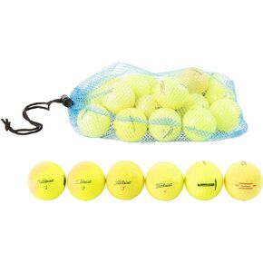 Clean Green Golf Balls 24-48 Pack Recycled and Used Yellow Titleist Golf Ball Mix, Includes Titleist Velocity Titleist Trufeel Tour Speed NXT Tour