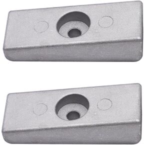 826134Q Side Pocket Aluminum Anode Compatible with Mercury Outboard 2 Pcs