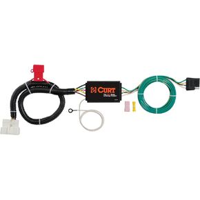 CURT 56291 Vehicle-Side Custom 4-Pin Trailer Wiring Harness, Fits Select Honda Pilot, Passport , Black