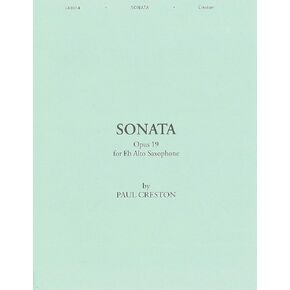 Sonata, Op. 19, for E-Flat Alto Saxophone- Alto Sax