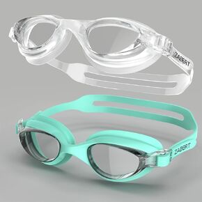 ZABERT 2 Pack Unisex-Adult & Youth Swim Goggles, W7