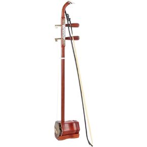 Beginner Chinese 2 Strings Violin, 32 inch Traditional National Instruments Erhu for Beginner Entry Level,Hand-Carved Ethnic Musical Instruments (Red rosewood)
