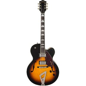 Gretsch G2420 Streamliner Hollow Body 6-String Electric Guitar with Chromatic II Tailpiece, Broad'Tron Pickups, and Laurel Fingerboard (Right-Handed, Aged Brooklyn Burst)