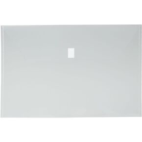 JAM PAPER Plastic Envelopes with Hook & Loop Closure - Jumbo Booklet - 12 x 18 - Clear - 12/Pack