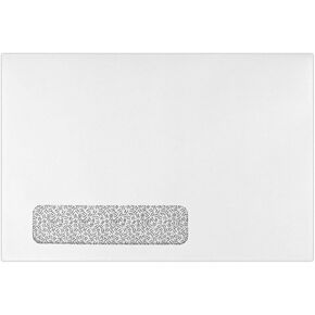 LUXPaper 6 x 9 Booklet Window Envelopes | Security Tint | White | 24lb. Text | 50 Qty in Kuwait