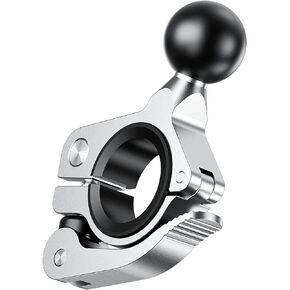 Aluminium No Tool Installing 1" Ball Adapter Mount Base for 0.5"-1"-1.26" Handlebar Bike/Motorcycle Phone Holders Compatible with RAM Mounts