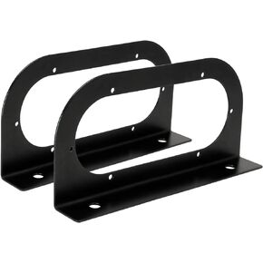 Agrieyes Trailer Light Bracket for 6 Inch Oval LED Trailer Lights, 3 mm Black Powder Coated Steel, Boat Trailer Light Mount, Flush Mount
