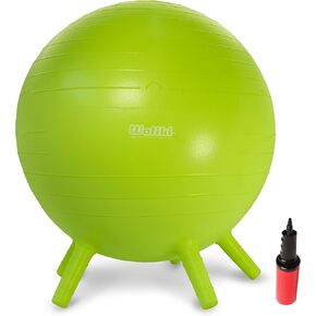 WALIKI TOYS كرسي كرة للأطفال بأقدام، مقعد بديل للفصل الدراسي (كرسي كروي متوازن قابل للنفخ مع أرجل ثابتة للمدرسة، مضخة متضمنة، in Kuwait