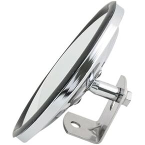 Grand General 33270 Chrome 5" Convex Blind Spot Mirror with "L" Bracket