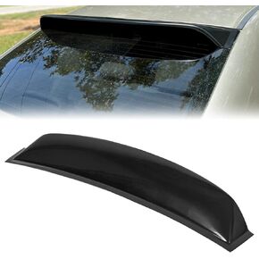 ECOTRIC Rear Window Roof Visor Compatible with 2006-2011 Honda Civic 4DR Sedan Black Rear Window Roof Spoiler Wing