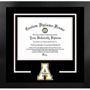 Campus Images NCAA unisex Spirit Diploma Manhattan Black Frame with Bonus Lithograph (value savings $59)