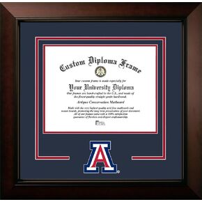 Campus Images University of Arizona Wildcats 11w x 8.5h Legacy Black Cherry Spirit Logo Diploma Frame