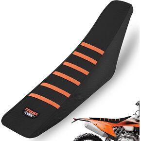 Universial Dirt Bike Seat Cover - Soft Ribbed Rubber Seat Covers for Motorcross Enduro Black