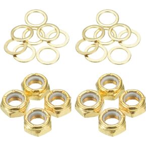 PATIKIL Skateboard Lock Nuts Set Skateboard Truck Axle Washers Spacer Hardware Repair Kit for Longboard Cruiser