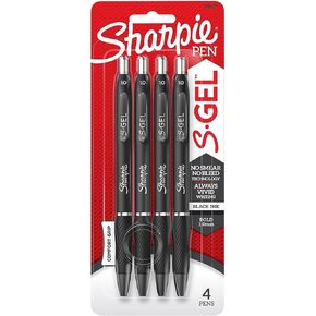SHARPIE S-Gel BOLDPT Black 4CT