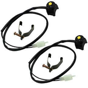 Universal Motorcycle Kill Stop Switch Horn Button Motorbike Switch Handlebar for ATV Dirt Bike 7/8inch 22mm (Pack of 2) (Red)