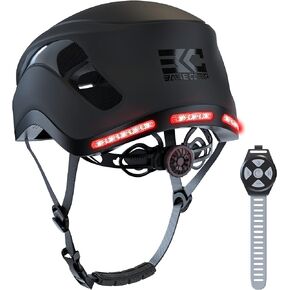 BASE CAMP SF-999 Bluetooth Smart Bike Helmet, Bike Helmets for Adults Men Women with Built-in Speakers, Microphone and Rear LED Lights with Turn Signals, Smart Communications Cycling Helmet