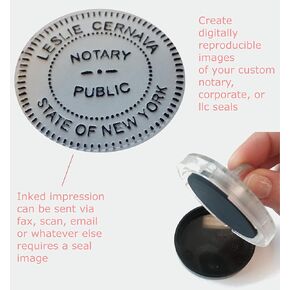 Seal Impression Inker, Shiny, 2-inch Diameter