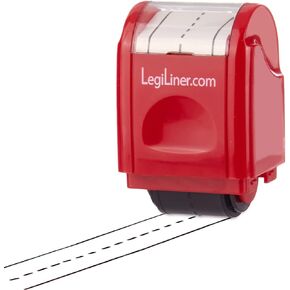 LegiLiner Self-Inking Teacher Stamp-3/4 inch Dashed Handwriting Lines Roller Stamp