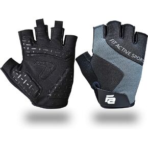Fit Active Sports Max Grip Weight Lifting Workout Gloves for Gym Lifting, Biking, Fitness Training | Lightweight, Breathable, Non Slip | Men and Women