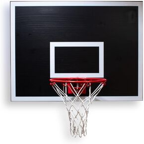 CALIKIWIPROS Mini Basketball Hoop Set Pro League Decorative Solid Wood Wall Mount, Includes 9’ Hoop & 5 Mini Basketballs, Classic Look with Colors Matching Some pro Teams.