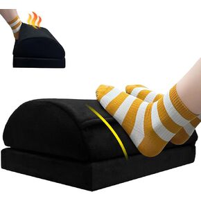 مسند للقدمين تحت المكتب في العمل، مقعد قدم قابل للتعديل بثلاث طبقات، متعدد الوظائف وقابل للغسل تحت المكتب للمكتب والمنزل، تصميم مريح للظهر باللون الأسود - ثلاثة طوابق in Kuwait