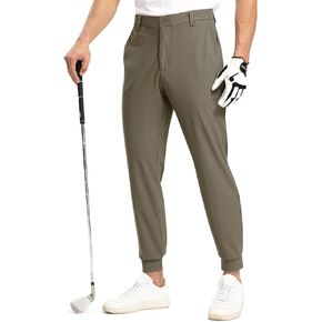 Rdruko Men's Golf Joggers Pants Stretch Dry Fit Slim Fit Casual Dress Work Sweat Pants with 4 Pockets