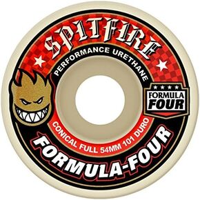 Spitfire F4 Conical Full Wheels White Red 54mm/101D Set