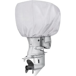 iCOVER Outboard Motor Cover Heavy Duty 600D Waterproof Engine Hood Covers, 30" DX17 WX24.5 H