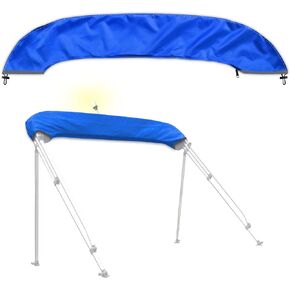 Bimini top Boot Cover, Suitable for 3-4 Bows Bimini Tops, Design with Light Hole Bimini Top Cover, 600D Waterproof Bimini Storage Boot