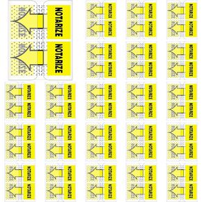 1250 Pcs/ 25 Packs Sign Here Tabs Sign Here Stickers Sign Here Flags Initial Here Notarize Stickers for Office School Notebook Annotating Books Notary Books, 1 Inch (Yellow, Bright Style)