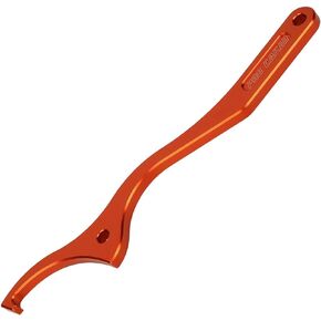 PRO CAKEN 57MM/2.24" WP Rear Shock Spanner Wrench, Shock Wrench Adjustable Spanners for Most WP Motorcycles Orange