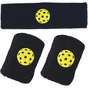 Pickleball Headband, Sweatband Set | Pickleball Accessories, Equipment, Gift | 100% Cotton Absorbent Terry Cloth