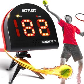 Tennis Gifts - Tennis Radar Guns Speed Sensors (Hands-Free) - Measure Serve, Racquet & Ball Speed | Training Aids, High Tech Gadget & Gear, Black (NIS022132027)