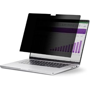 StarTech.com 13-inch MacBook Air M2/M3 Laptop Privacy Screen, Removable and Reversible Anti-Glare Blue Light Filter, Magnetic