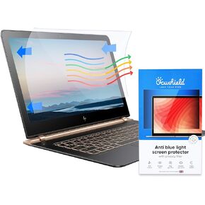 Ocushield 24 بوصة (16:9) واقي شاشة ممتاز مضاد للضوء الأزرق لأجهزة الكمبيوتر المحمولة وشاشات الكمبيوتر - مضاد للوهج - سهل التركيب - مضاد لبصمات الأصابع - يقلل من إجهاد العين (532 × 299 مم) in Kuwait