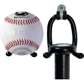2 Pack Baseball Holder, Baseball Bat Wall Mount, Vertical bat Display Stand,Ball Storage Rack,Softball Brackets for Sports Memorabilia bat and Ball Storage Rack, Black,(No Bat & Ball