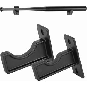 Hikeen 2 Packs Baseball Bat Wall Mount Bat Display Rack Bat Hangers for Wall Bat Wall Holder for Horizontal Display