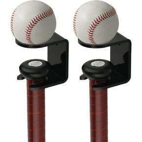 Cosmos 2 Pcs Acrylic Baseball Bat Wall Mount Softball Wall Stand Holder Rack for Bat & Ball Vertical Display in Home, Baseball Stadium, Locker Room